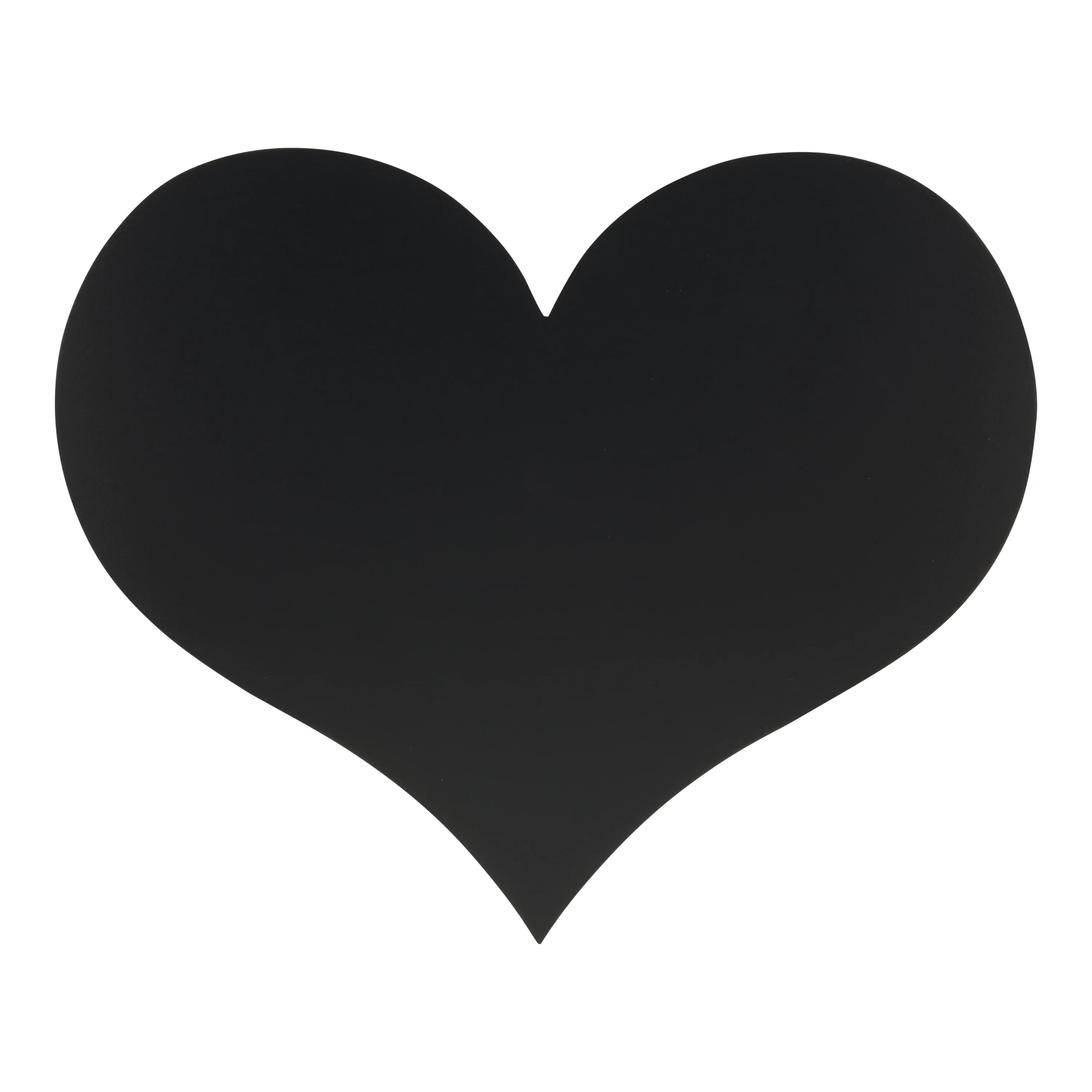 Securit® Ardoise murale - Silhouette Coeur - Feutre-craie et kit velcro pour accrochage mural inclus - Fin de série