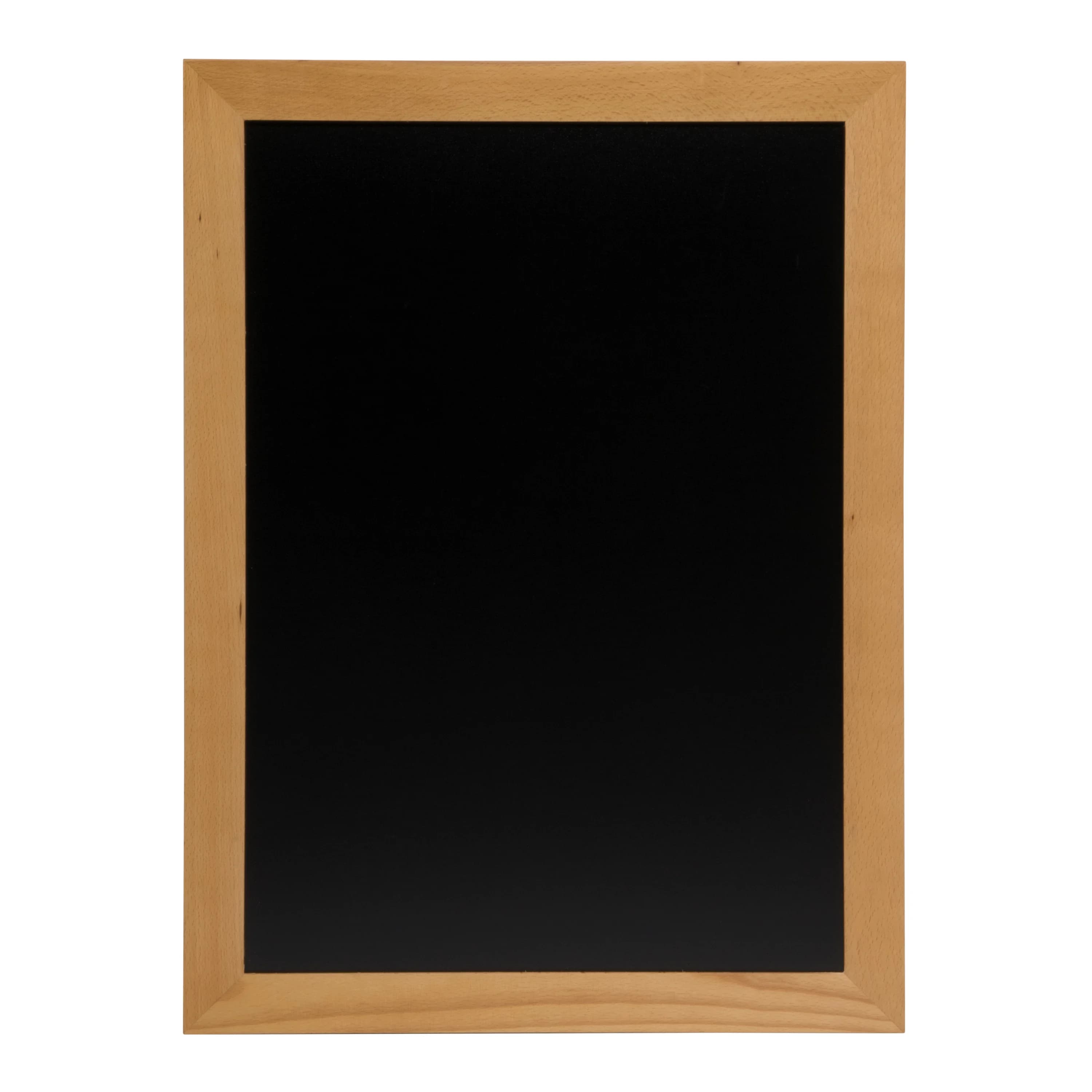 Securit® Ardoise murale "Universal" - Bois finition teck laqué - Kit de montage inclus - 60x80cm