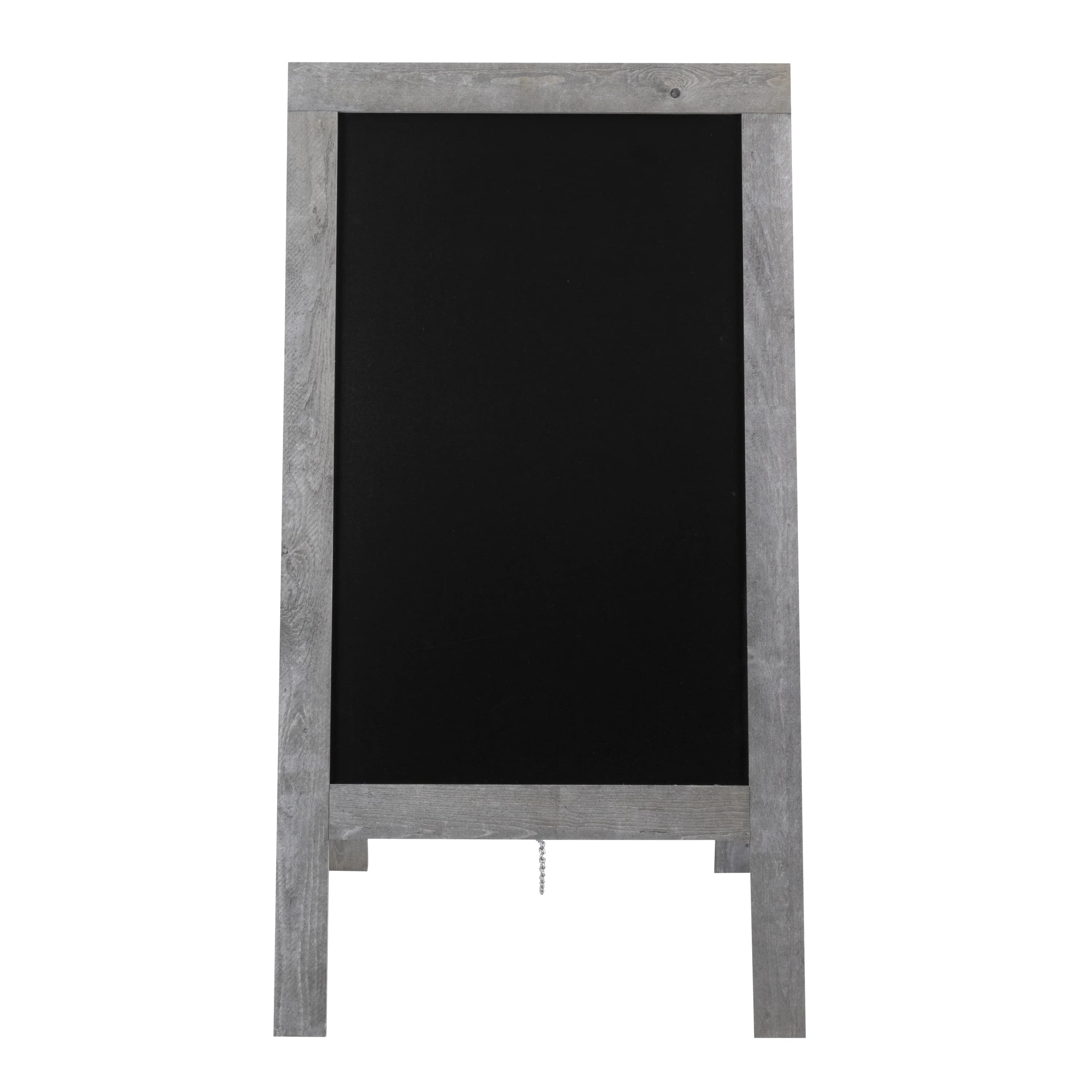 Securit® Panneau trottoir "Nature" - Gris Vintage - Bois finition rustique naturelle - 70x135cm