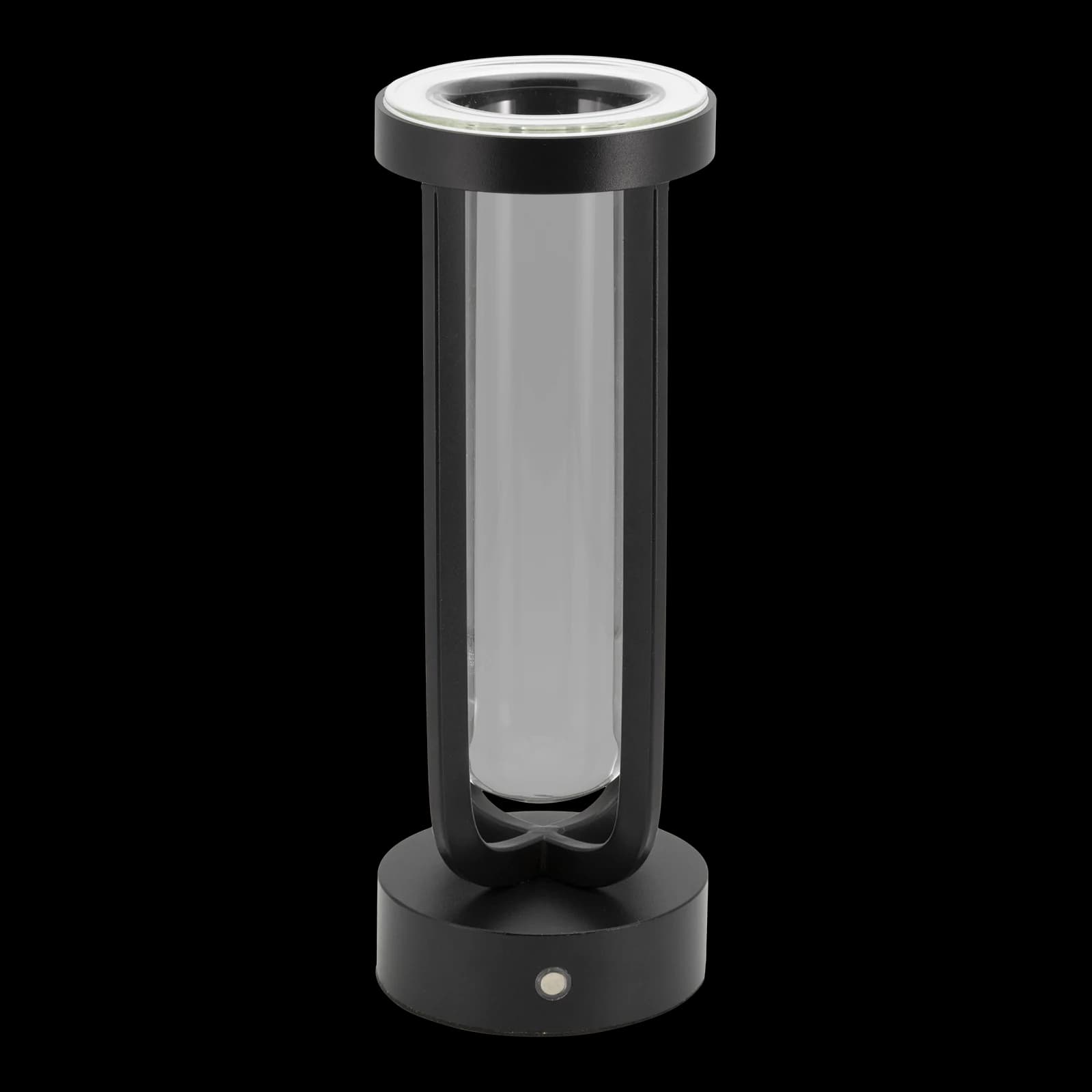 Securit® Lampe de table LED sans fil "Florence" en forme de vase - Noir - Intérieur/Extérieur - Câble magnétique inclus