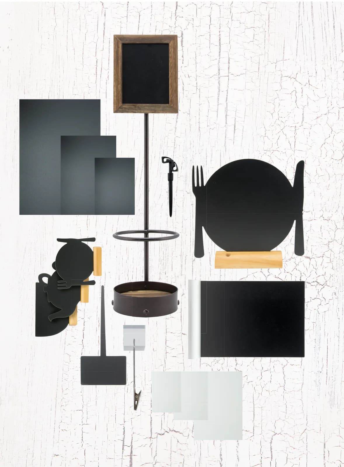 Securit® Silhouette A4 Tafel – Aluminiumbasis – Kreidestift inklusive