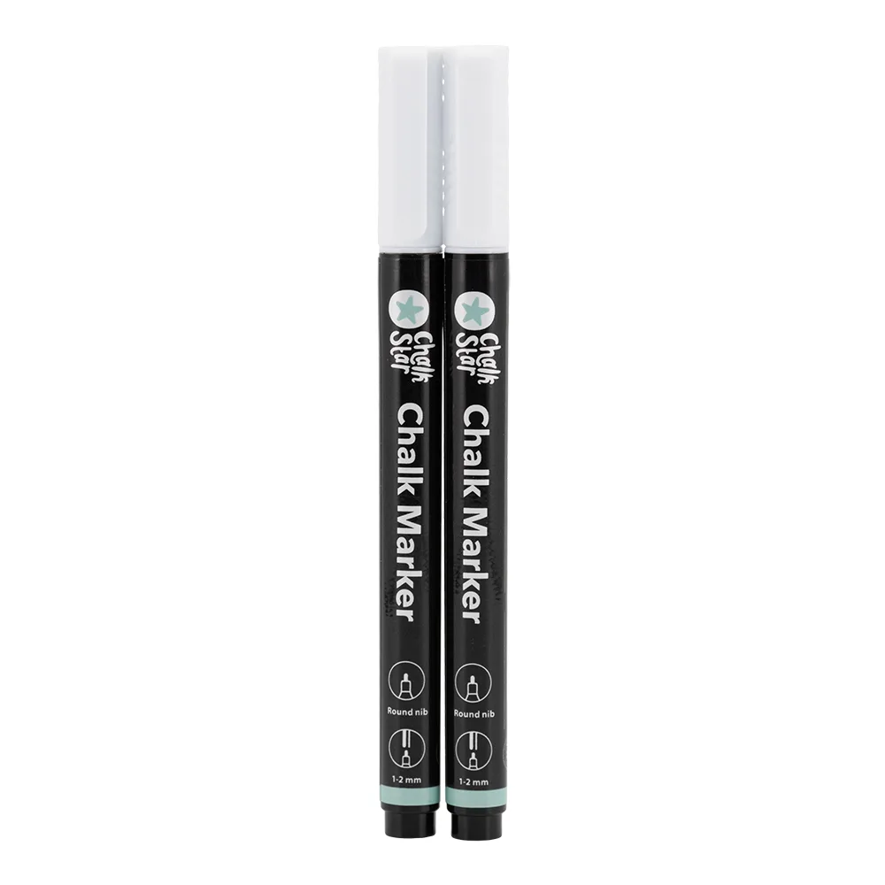 ChalkArt® Kreidemarker Weiß 2er-Blister - Spitze 1-2mm