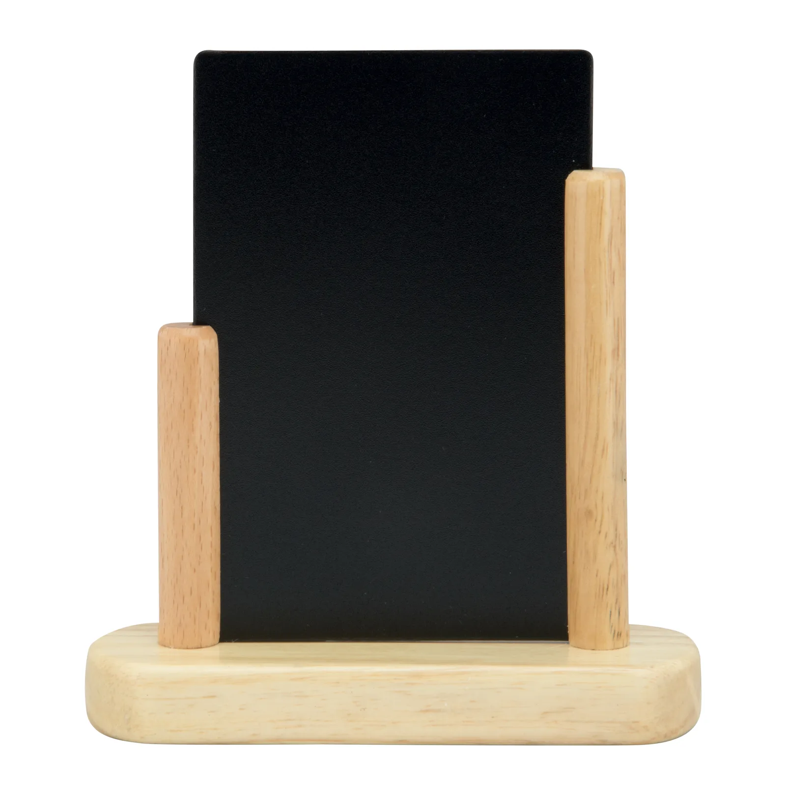 Securit® Ardoise de table "Elegant" A6 - Bois finition hêtre laqué
