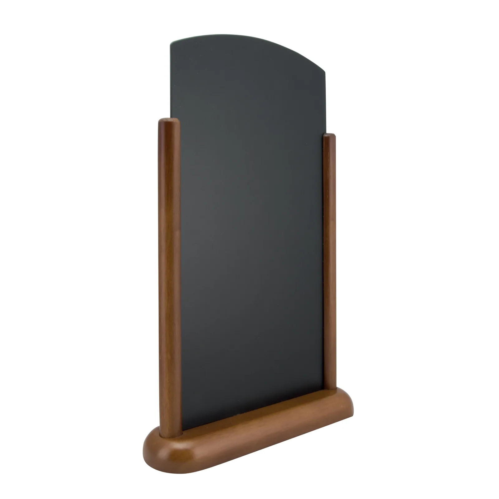 Securit® Tischtafel Top groß - Holz Dunkelbraunfinish lackiert - 26x40cm