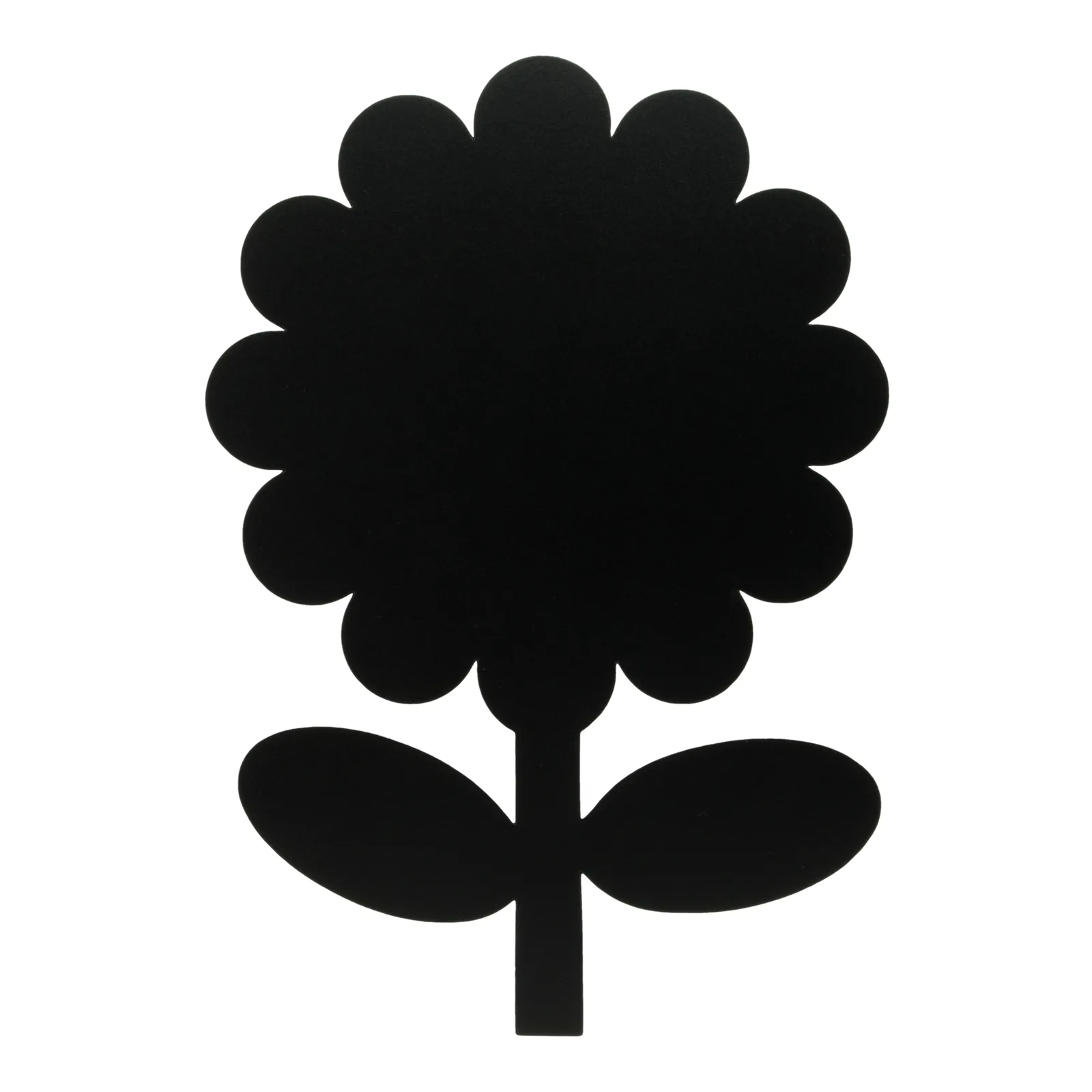 Securit® Silhouette Schiefertafel “Blume” - Kreidestift und Klett-Befestigungsset - 30x50cm