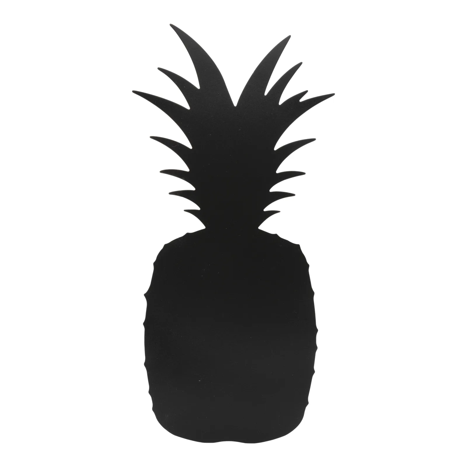 Securit® wandkrijtbord ananas-silhouet - zwart - met vloeibare krijtstift en klittenband
