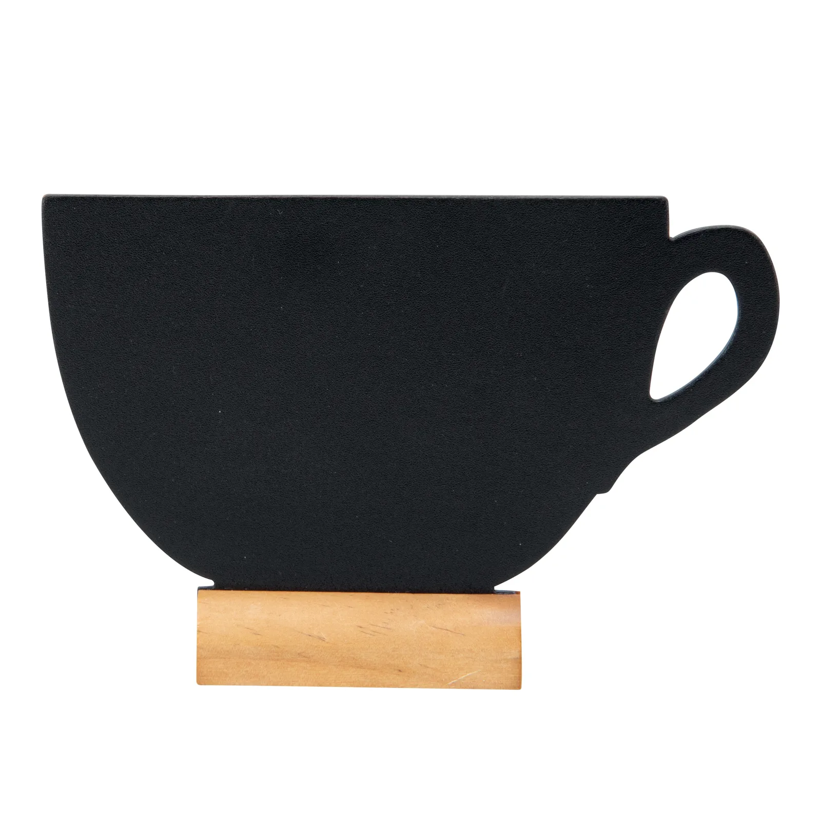 Securit® Mini Silhouette Tafeln “Tasse” - 3er Set, Holzsockel, mit Kreidestift