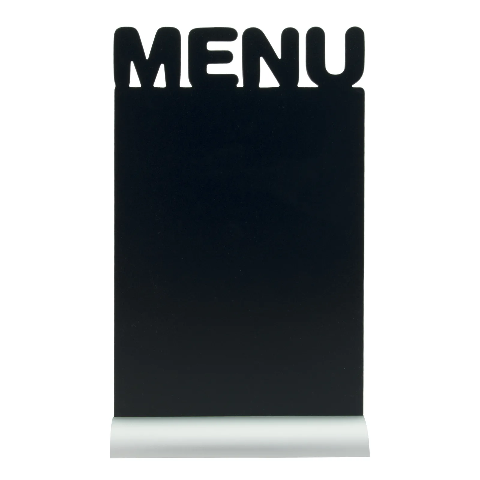 Securit® Silhouette Menü Tafel – Aluminiumbasis – Kreidestift inklusive