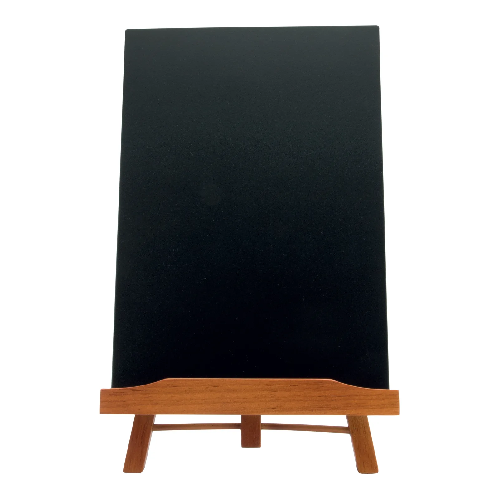Securit® Tischaufsteller - A4 Schiefertafel inkl. - Holz mit Mahagoni-Hochglanzlackierung 36x22cm
