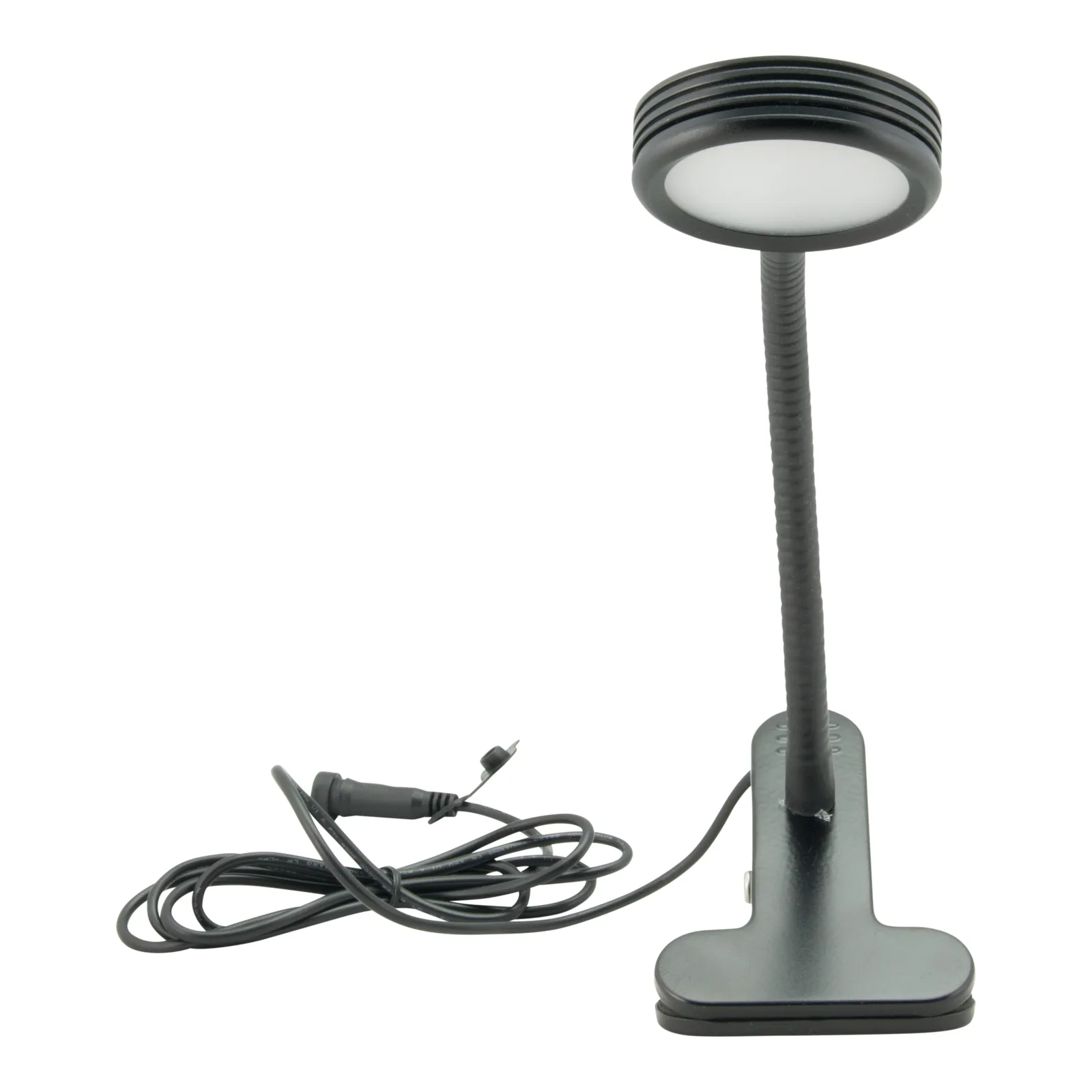 Securit® led-kliplamp voor stoepborden en menustandaards — kabel 5 m — zwart