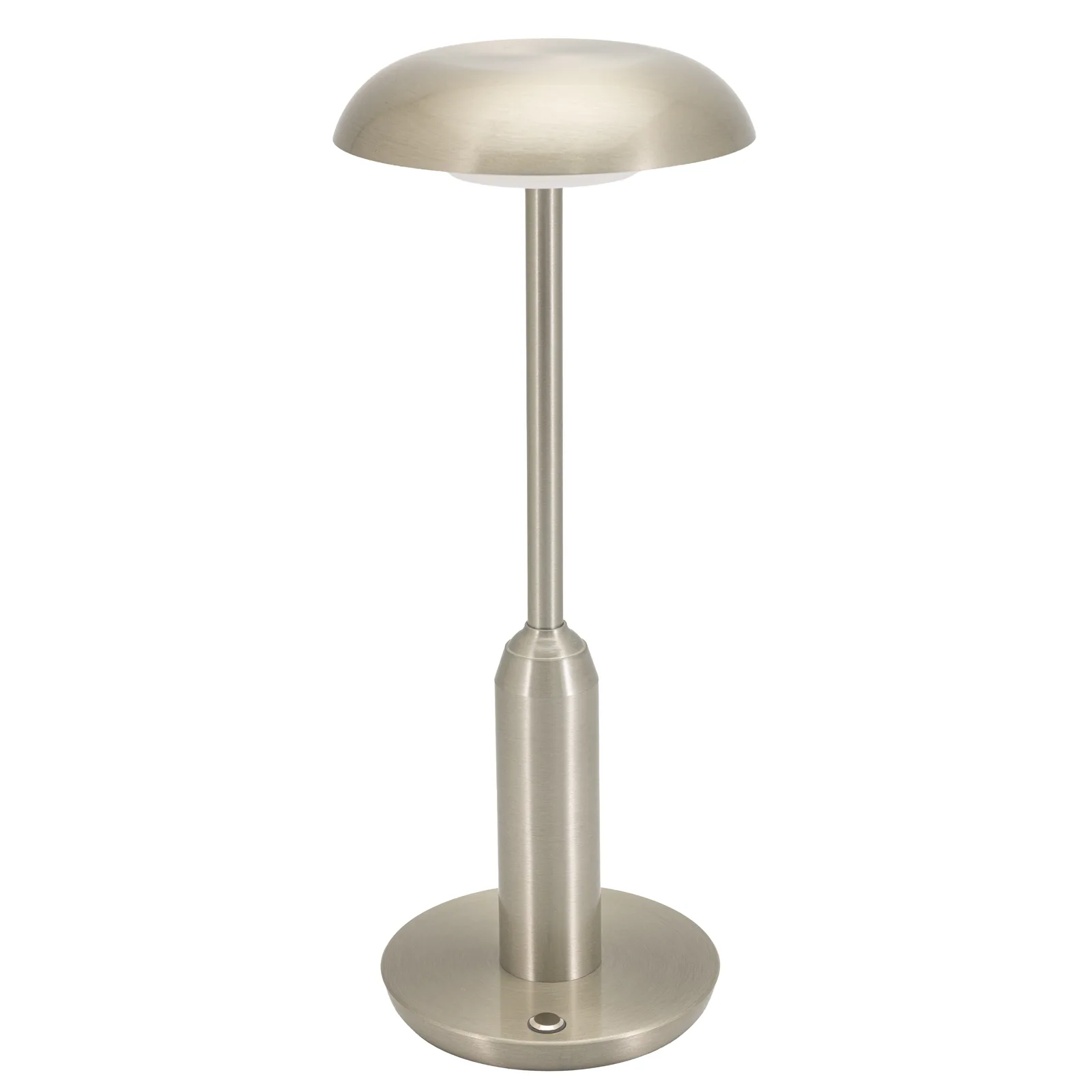 Montandor® Dubai draadloze led-tafellamp — zilver — binnen/buiten voor restaurant en hotel