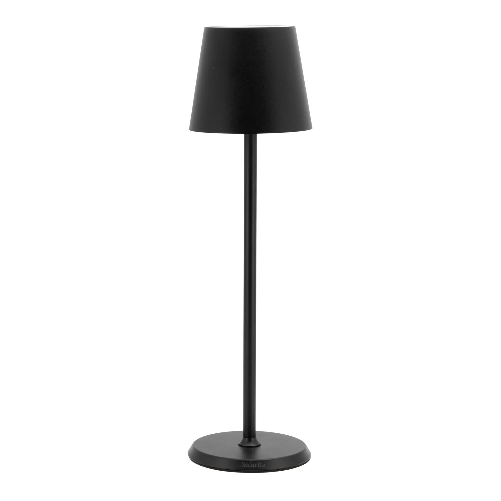 Securit® Féline draadloze led-tafellamp — zwart — binnen/buiten — magnetische laadkabel