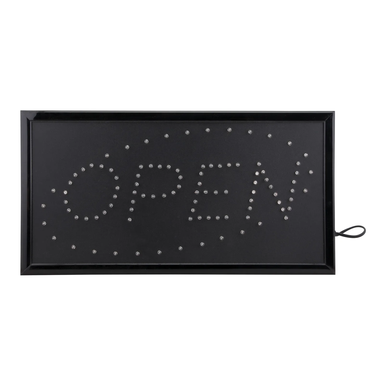 Securit® LED-Schild "OPEN" - Rotblaues Blinklicht - 220V AC Adapter + 130cm Kabel