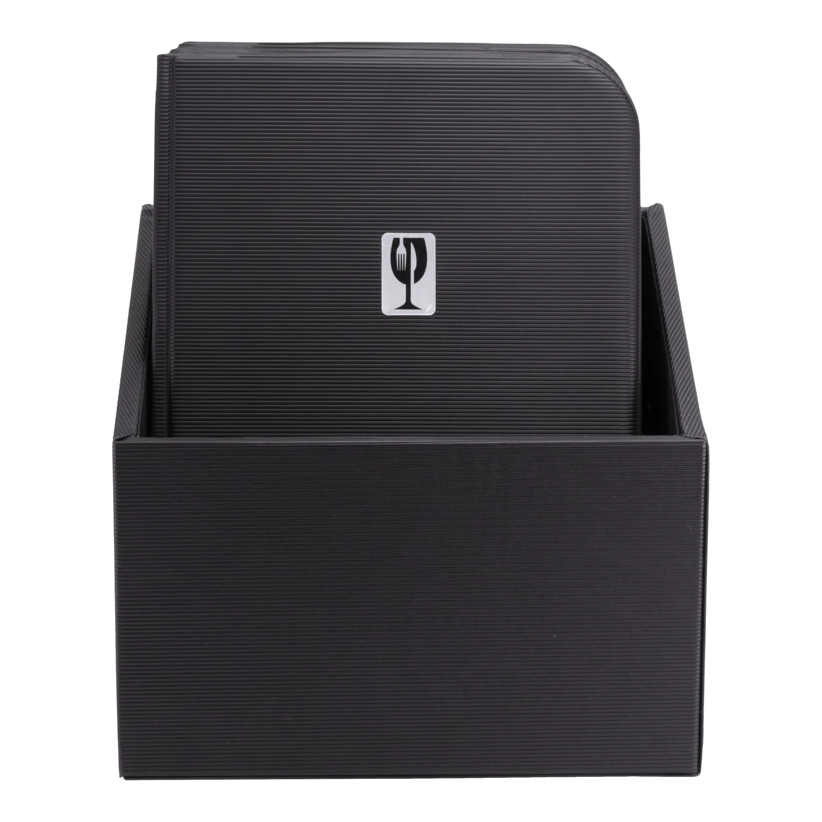 Securit® Essential menuhouders A4 zwart - box van 10 (elk 12 vakken)