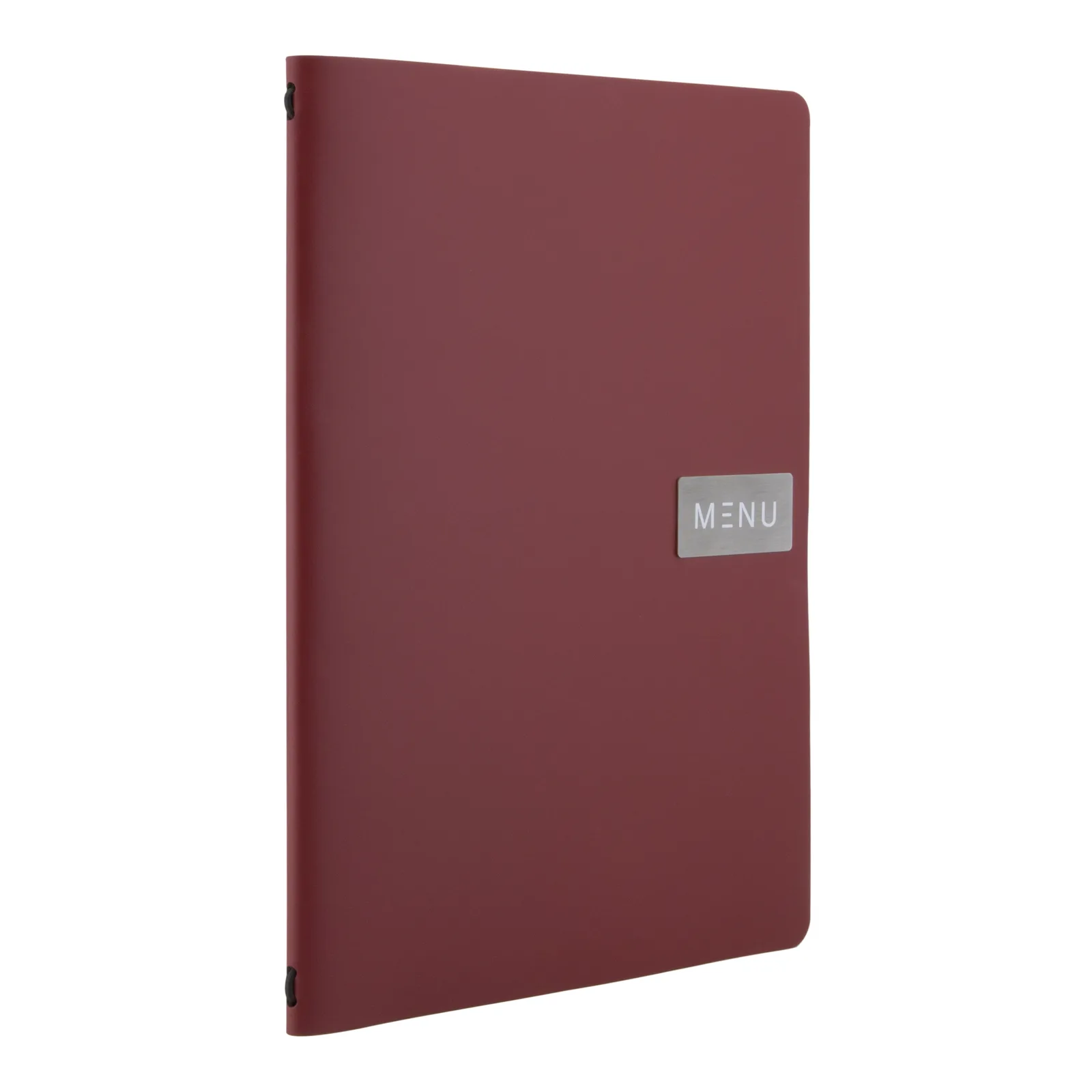 Securit® Speisekarte 100 % Echtleder Royal A4 Bordeaux, 1 Einsatz (4 Seiten)