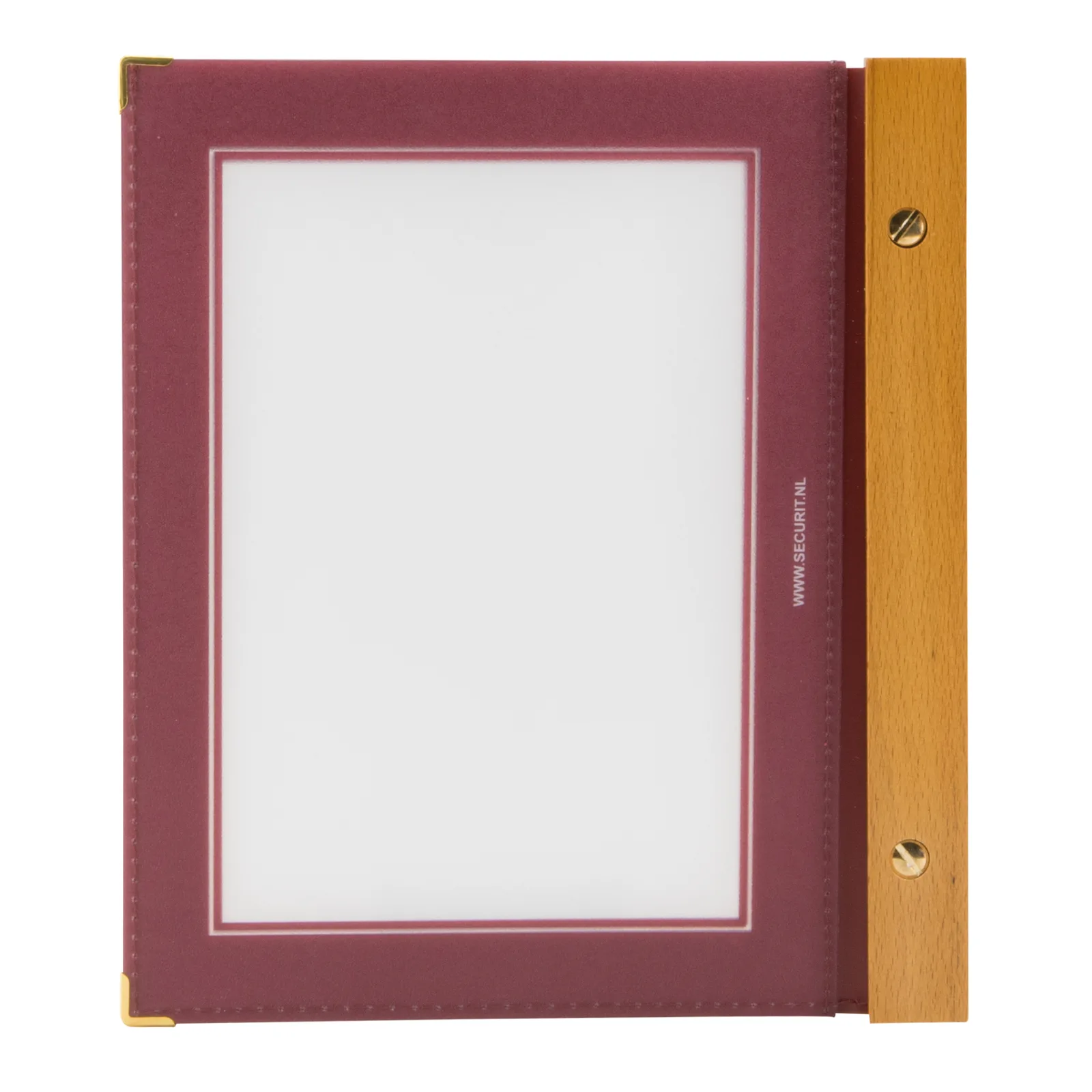 Securit® Wood Speisekarte A5 mit 2 doppelseitigen Einsätzen
