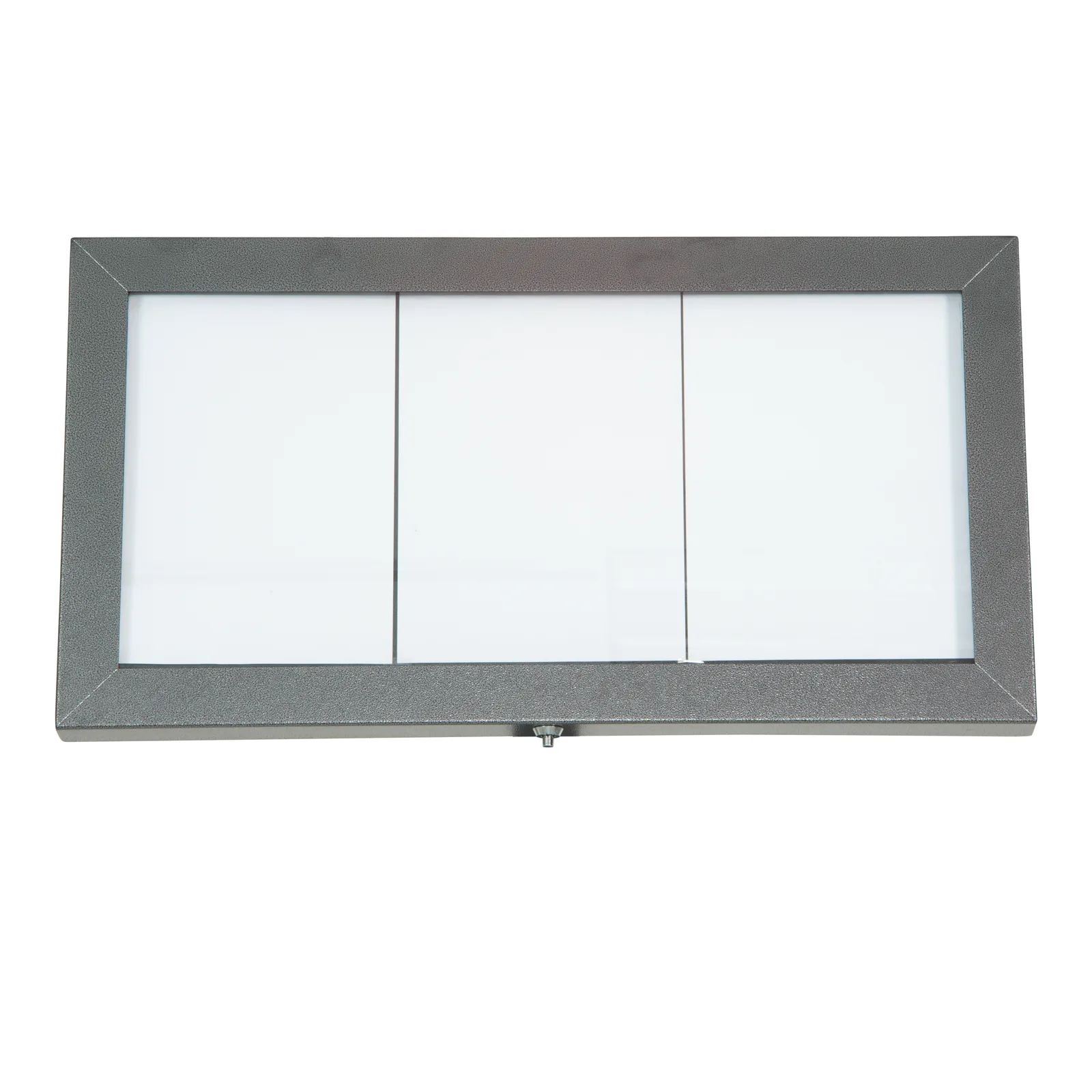 Securit® Présentoir porte-menu LED A4 "Coated Steel" - Gris galvanisé - 3 vues