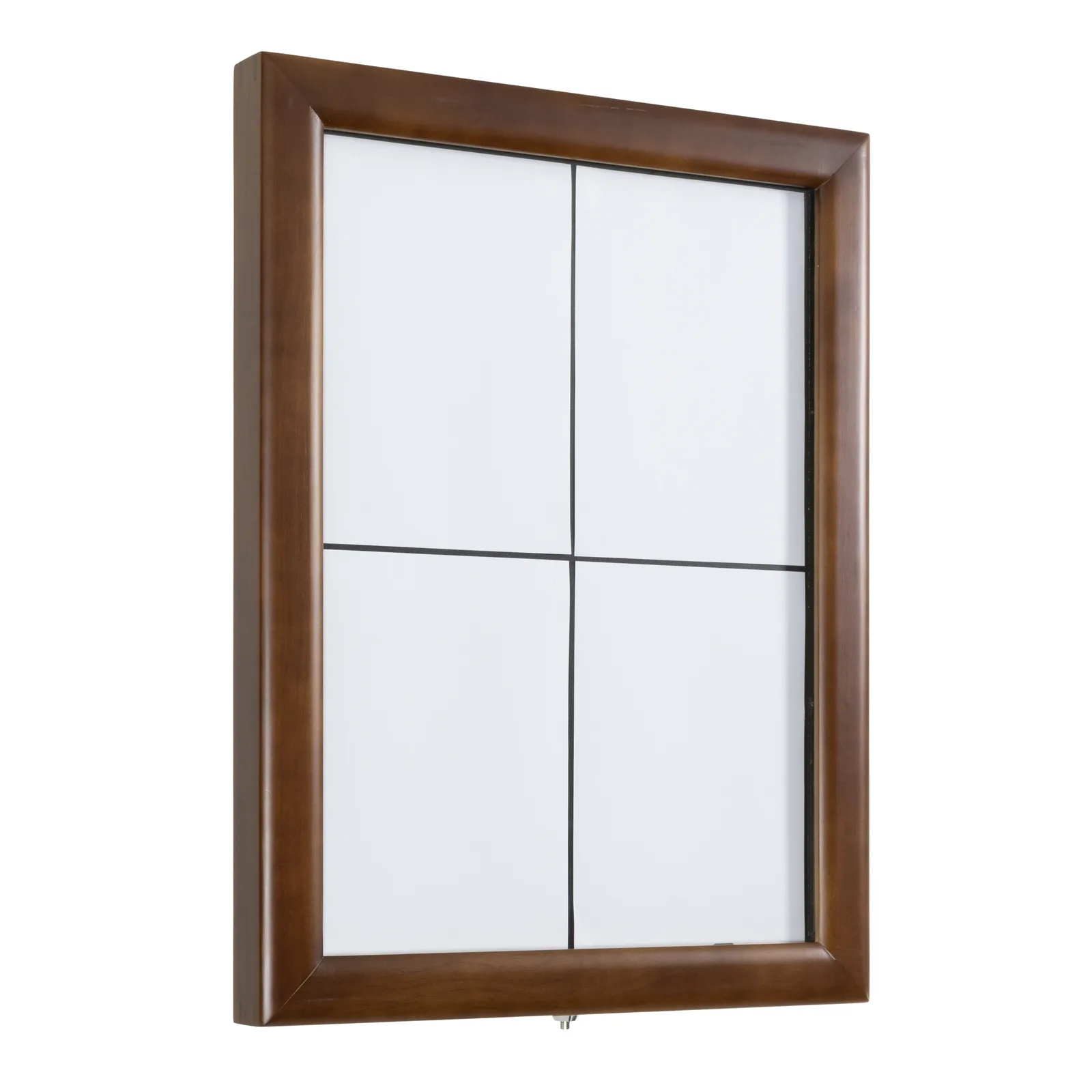 Securit® LED Classic Ständer - Dunkelbraun - weiße LEDs - 4×A4