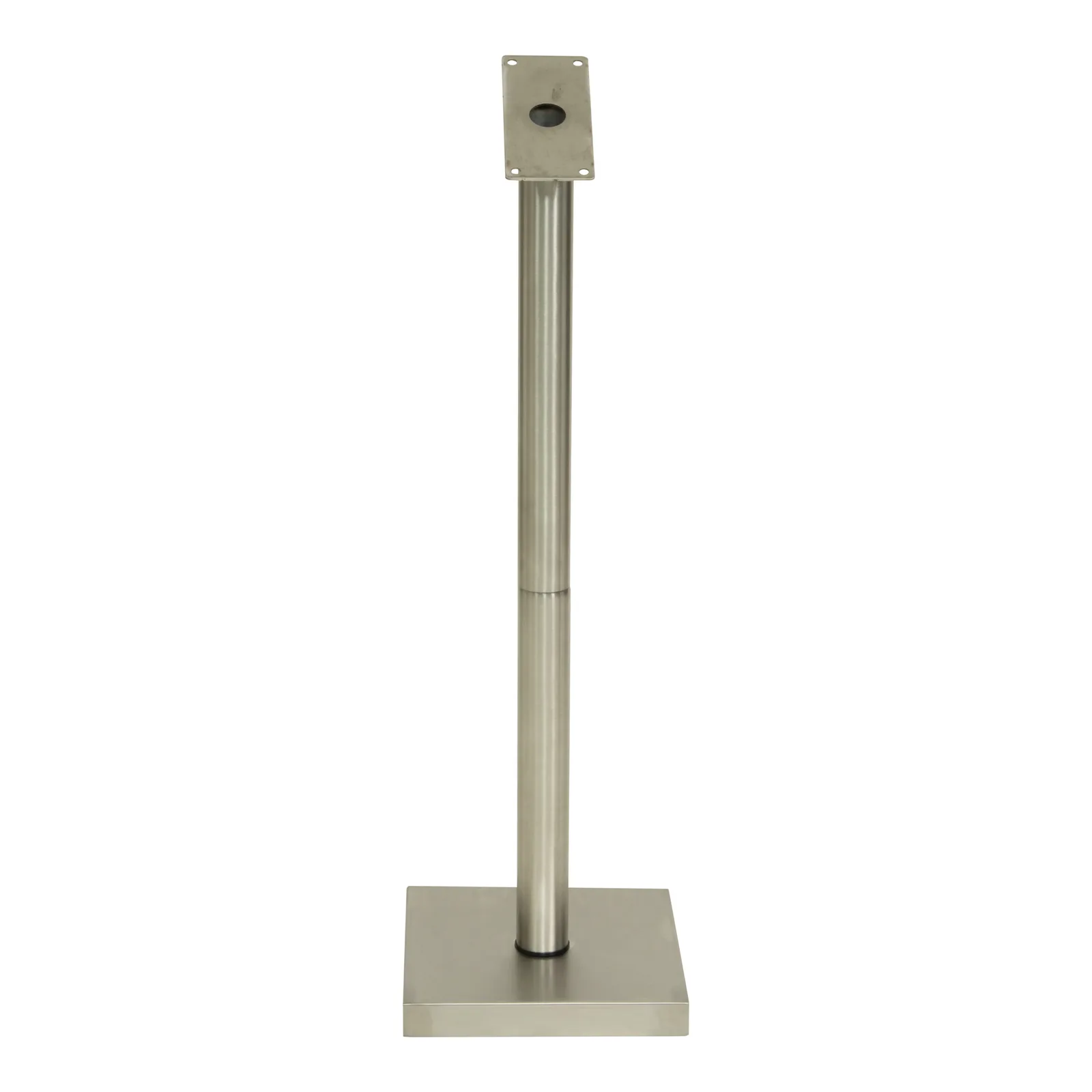 Securit® set staander + voet — roestvrij staal — 85 cm voor LED-menustandaard Glass Star