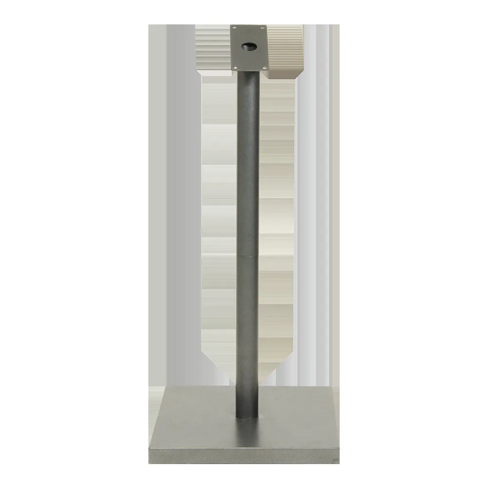Securit® Fußpiedestal und quadratisches Sockel für LED-Menüständer - verzinktes Grau, 85 cm