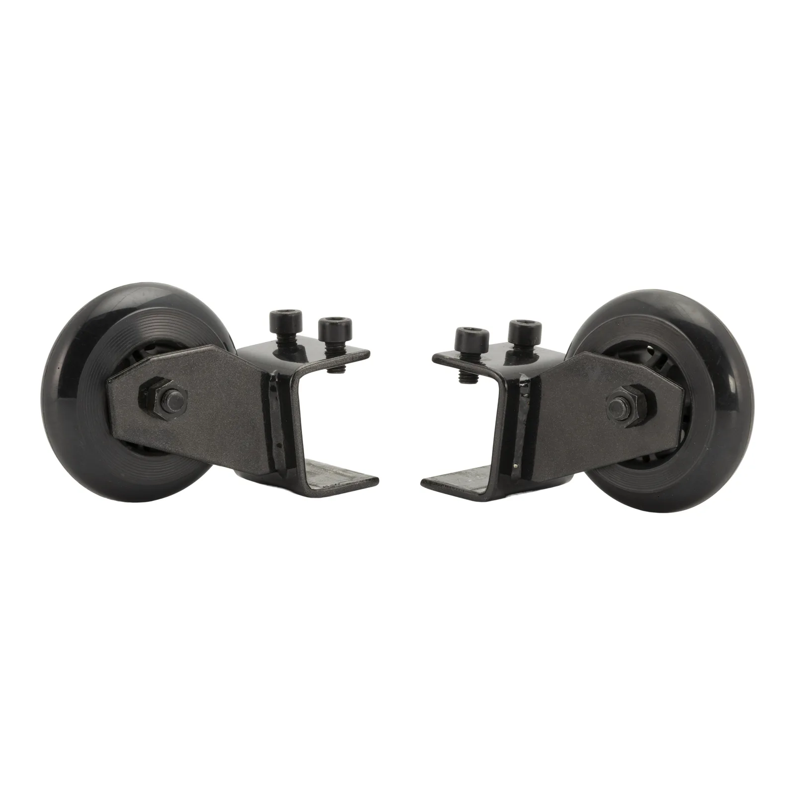 Securit® zwarte wielen voor menustandaards (paar)