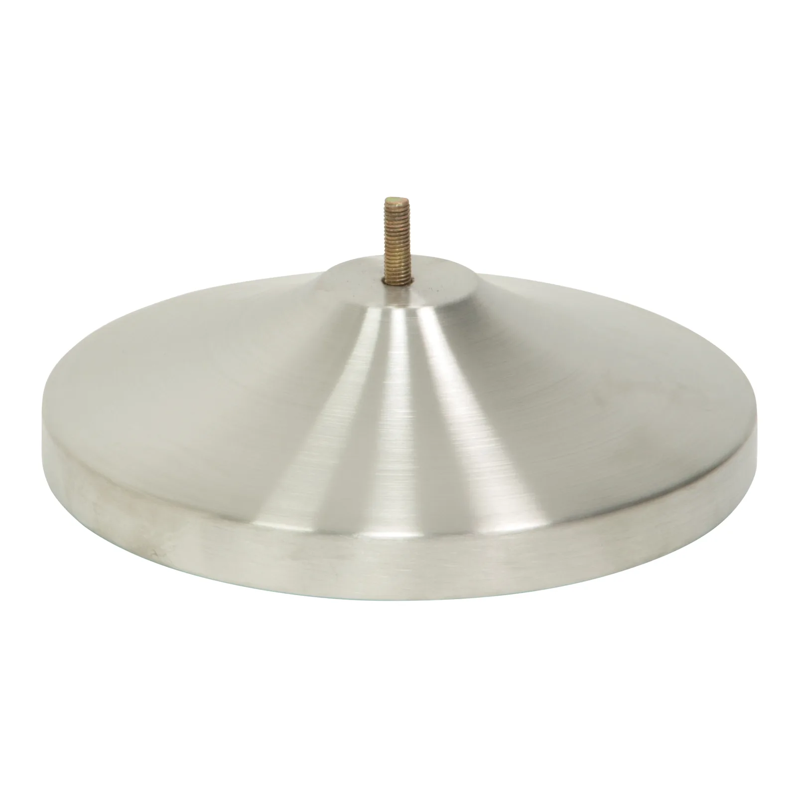 Securit® sokkel voor intrekbare afzetpaal – Chroomafwerking – 31 × 31 cm (paal en lint niet inbegrepen)