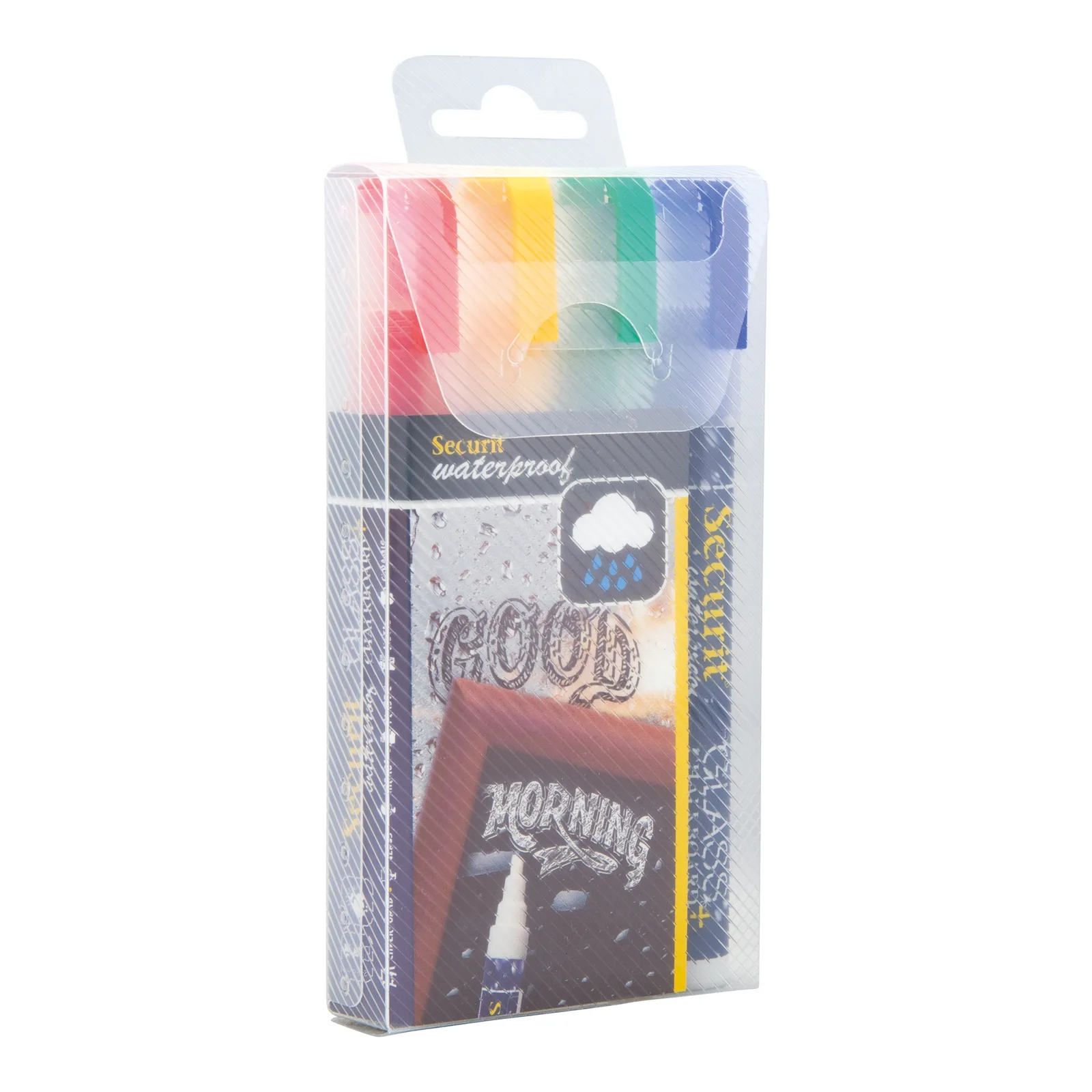 Securit® 4er-Set Flüssigkreidemarker Waterproof 2-6 mm
