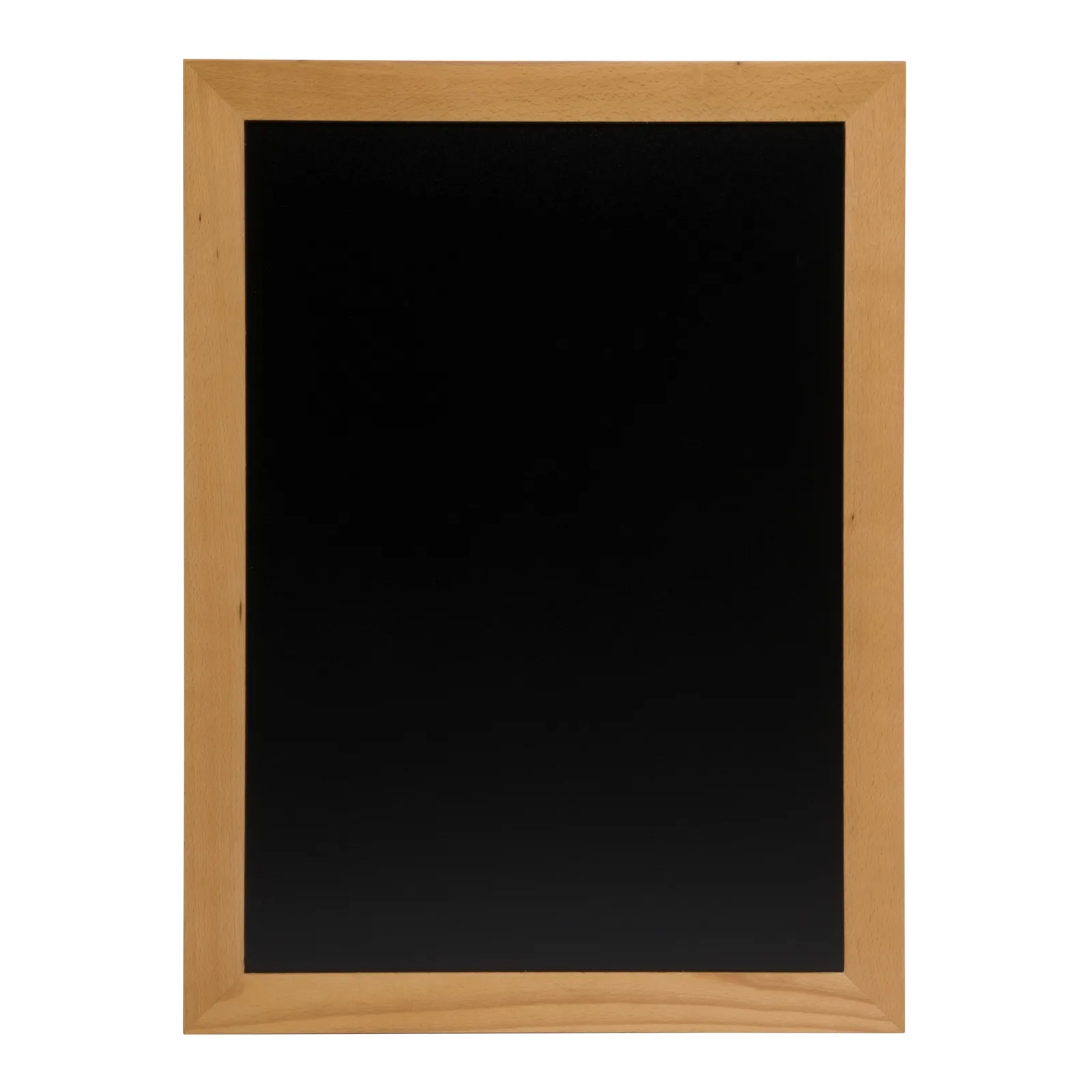 Securit® Universal wand-krijtbord — teakkleurig gelakt houten kader — 60 × 80 cm met montageset