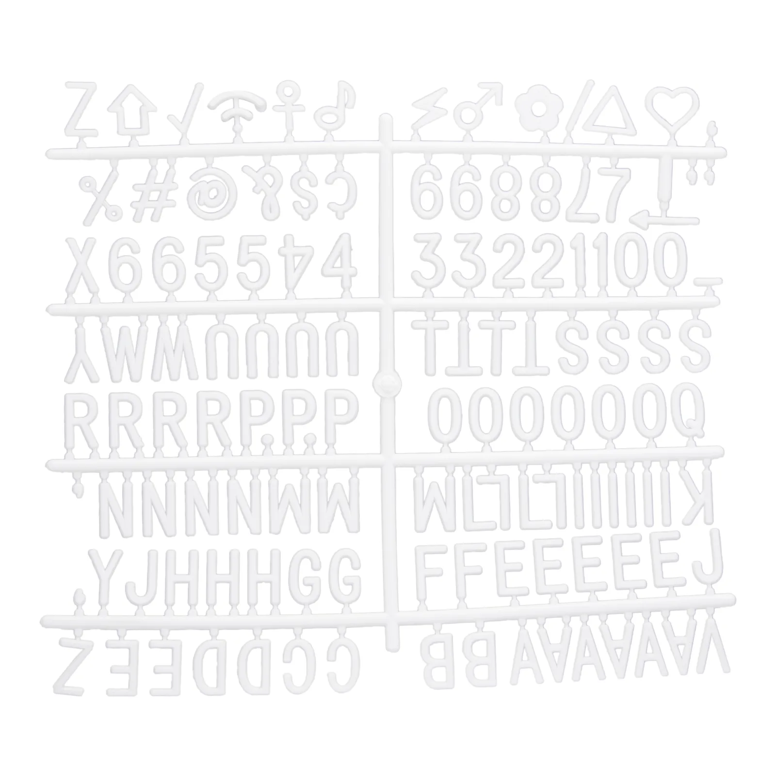 Securit® Buchstaben-Set 360 Stück (Ziffern, Symbole, Buchstaben)